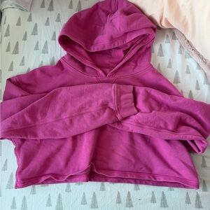 lululemon cropped Pink Hoodie
